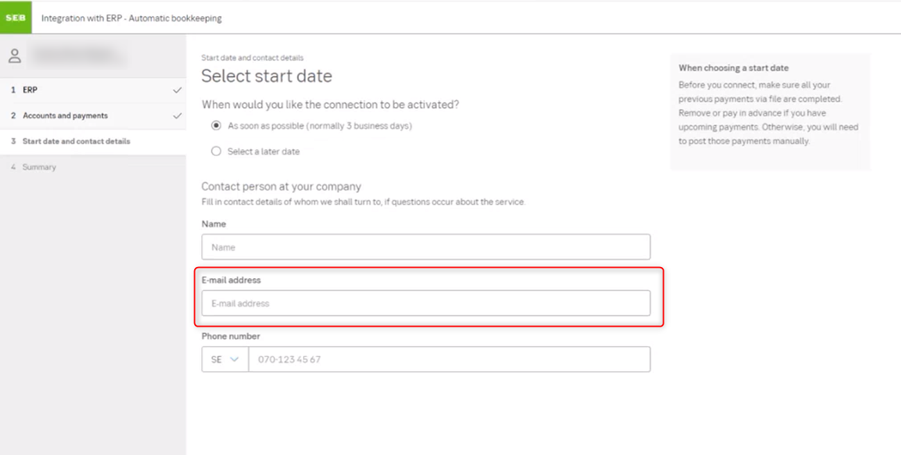 Remember the email address that you entered